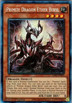 Primite Dragon Ether Beryl (PCR) RA05-EN033 Yu-Gi-Oh 1st Edition NM/M - Image 1