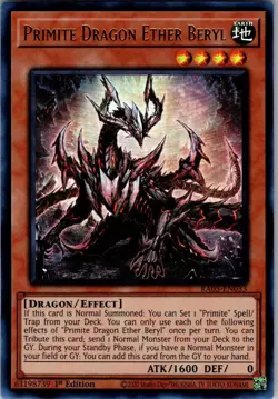 Primite Dragon Ether Beryl (Ultra Rare) RA05-EN033 Yu-Gi-Oh 1st Edition NM/M - Image 1