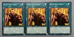 Raise Body Heat LOB-EN097 (x3) Common Unlimited Edition NM - Image 1