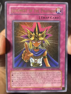 Yugioh NM Judgment of the Pharaoh Shonen Jump Promo Holo LE JUMP-EN008 - Image 1