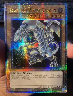 Yugioh NM+ Blue-Eyes White Dragon KC01-en000 Quarter Century Secret Rare, Kaiba - Image 1