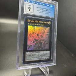 2012 Yu-Gi-Oh! 1st Ed. Neo Galaxy-Eyes Photon Dragon Ghost Rare GAOV-EN041 CGC 9 - Image 2