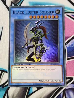 YUGIOH STP3-EN008 Black Luster Soldier Super Rare SPEED DUEL UNLIMITED - Image 1
