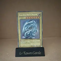 Konami Yu-Gi-Oh! Blue-Eyes White Dragon SDK-001 1st Ed Holo Ultra Rare. - Image 1