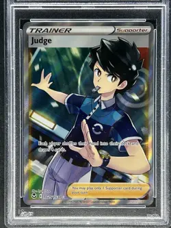 2022 Pokemon Silver Tempest ** JUDGE ** #TG25 Trainer FULL ART 💎 PSA 9 💎 - Image 2