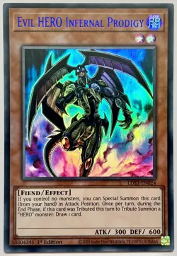 LDS3-EN024 Evil HERO Infernal Prodigy - Blue Ultra Rare 1st Edition Near Mint - Image 1