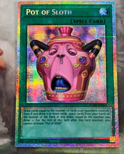 Pot of Sloth - CORI-EN061 - Starlight Rare YuGiOh - Image 1