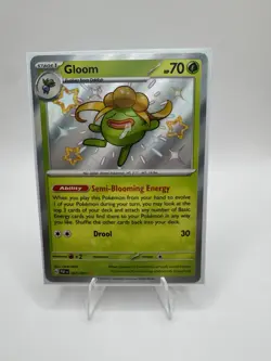 Pokemon TCG Gloom 093/091 SV: Paldean Fates Shiny Rare Holo English 70 HP - Image 1
