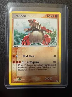 Groudon 102/101 Pokemon EX Hidden Legends 2004 Secret Rare Holo MP HP - Image 1