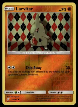 POKEMON LARVITAR TEAM UP 79/181 REVERSE HOLO C NM/M - Image 1