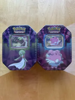 Pokemon 2019 Blissey & Gardevoir Strong Bond Tins Set 10 Mini Packs (20 Total) - Image 1