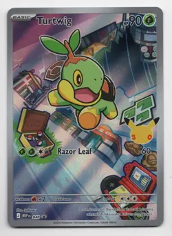 Pokemon TCG Turtwig 040 First Partner Illustration Black Star Promo - Image 1