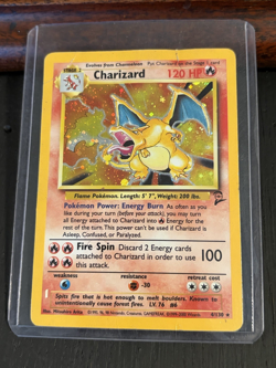 Pokemon Card - Charizard 4/130 Base Set 2 Stage 2 Holo Rare - Image 1
