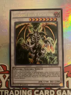 Yu-Gi-Oh! TCG Thought Ruler Archfiend LC5D-EN233 Secret Rare 1st NM - Image 2