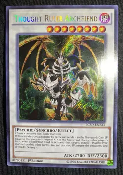 Yu-Gi-Oh! TCG Thought Ruler Archfiend LC5D-EN233 Secret Rare 1st NM - Image 5