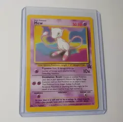 Vintage Mew Pokemon Card Black Star Promo 8 Near Mint-Mint - Image 1