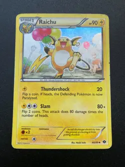 Raichu 40/99 Cosmos Holo - B&W Next Destinies 2012 - Pokemon TCG Card MP/LP - Image 1