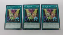 3x SET ROTATION SPELL CARD MP18-EN019 1ST EDITION COMMON YUGIOH NM / UNPLAYED - Image 1