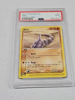 PSA 9 Onix EX Sandstorm 71/100 Pokemon Card - Image 1