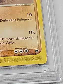 PSA 9 Onix EX Sandstorm 71/100 Pokemon Card - Image 4