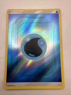 Pokemon TCG Water Energy Holo Energy Card Standard Size Holo Finish - Image 1