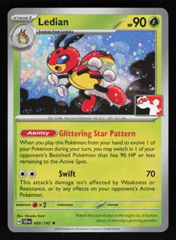 Ledian 003/142 Rare Prize Pack Series Cards Pokemon NM/M - Image 1