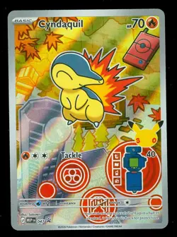 Pokemon CYNDAQUIL MEP 047 Chaos Rising - 1st Partner FULL ART PROMO - Card B - Image 1