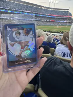 One Piece X Dodgers 2026 Luffy Card and Straw Hat IN HAND Ships Tomorrow! - Image 4
