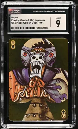 CGC 9 Brook 9 of clubs Playing cards 2024 One Piece Golden Deck - Image 1