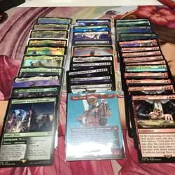 MTG Final Fantasy Magic: The Gathering Bulk Rare/Mythic/Uncommon Lot Of 88 Cards - Image 1