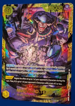Marshall D. Teach One Piece Game Card OP16-119 TCG - Bandai - Image 1