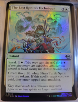 Holo Foil The Last Ronin's Technique # 12 - TMNT - MTG Cards Magic The Gathering - Image 1