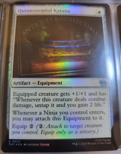 Holo Foil Quintessential Katana # 23 - TMNT - MTG Cards Magic The Gathering - Image 1
