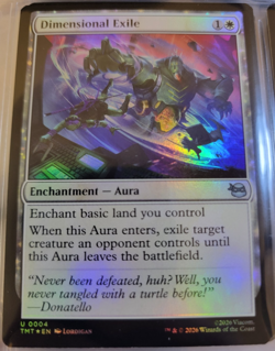Holo Foil Dimensional Exile # 4 - TMNT - MTG Cards Magic The Gathering - Image 1