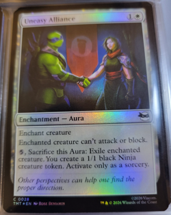 Holo Foil Uneasy Alliance # 28 - TMNT - MTG Cards Magic The Gathering - Image 1