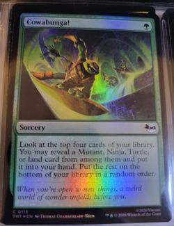Holo Foil Cowabunga! # 113 - TMNT - TMT - MTG Cards Magic The Gathering - Image 1