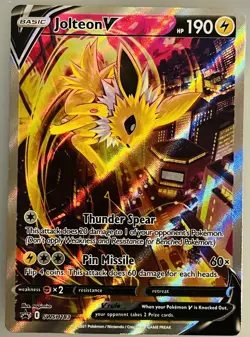 Jolteon V SWSH183 SWSH: Sword & Shield Promo Cards Holo - Image 1