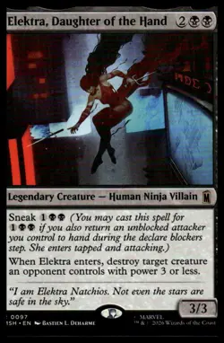 MTG Marvel Super Heroes #97 Elektra, Daughter of the Hand - Near Mint or Better - Image 1