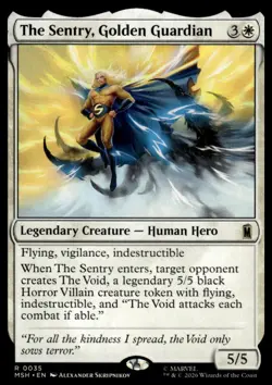 MTG Marvel Super Heroes #35 The Sentry, Golden Guardian - Near Mint or Better - Image 1
