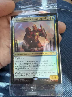 Magic: The Gathering Captain America, Living Legend - Box Lunch Promo FOIL - Image 1