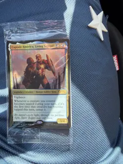 Magic: The Gathering Captain America, Living Legend - Box Lunch Promo FOIL - Image 2