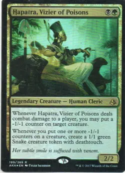 MTG: Amonkhet: Foil Hapatra, Vizier of Poisons: Lightly Played Condition - Image 1