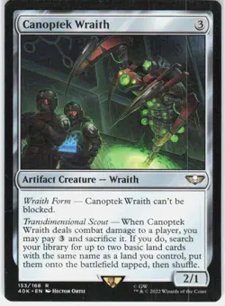 Canoptek Wraith 153 Universes Beyond: Warhammer 40,000 Magic: The Gathering NM - Image 1