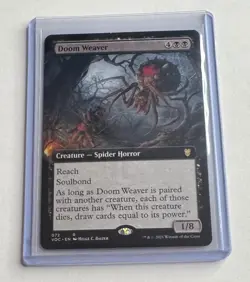 DOOM WEAVER (EXTENDED ART) 72 COMMANDER: INNISTRAD: CRIMSON VOW MTG RARE NM/M - Image 1