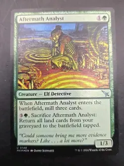 Aftermath Analyst Murders at Karlov Manor MTG Foil Moderately Played - Image 1