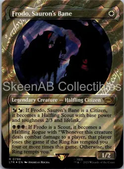 MTG SkeenAB Frodo Sauron's Bane SHOWCASE SURGE FOIL Universes Beyond: LOTR. NM. - Image 1
