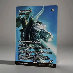 MTG Marvel Super Heroes DOOM VARIANT ROAMING THRONE Borderless Mythic 0099 - Image 2