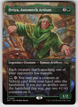 Oviya, Automech Artisan (Borderless) 359 Aetherdrift Magic: The Gathering NM - Image 1