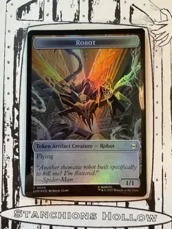 MTG Food Robot Double-Sided Token - Marvel's Spider-Man (SPM) 0006 NM *Foil* - Image 1
