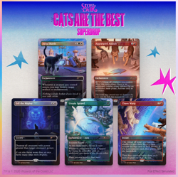 MTG Cats of Chaos Secret Lair FOIL "Cats Are The Best" - Image 1